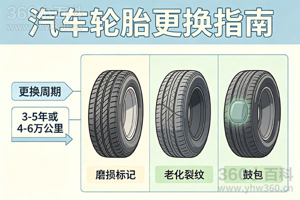 汽车轮胎多久换一次？更换周期与判断标准全解