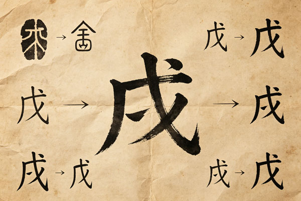 戊字怎么读？详解读音、字形演变与含义用法