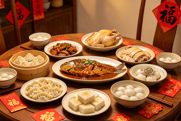 中国春节饮食文化大全，各地过年美食习俗与吉祥寓意详解