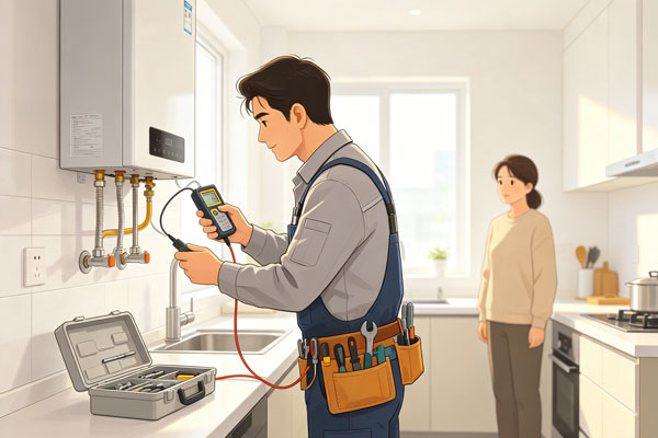 燃气热水器显示E1故障代码是什么意思？手把手自查解决办法