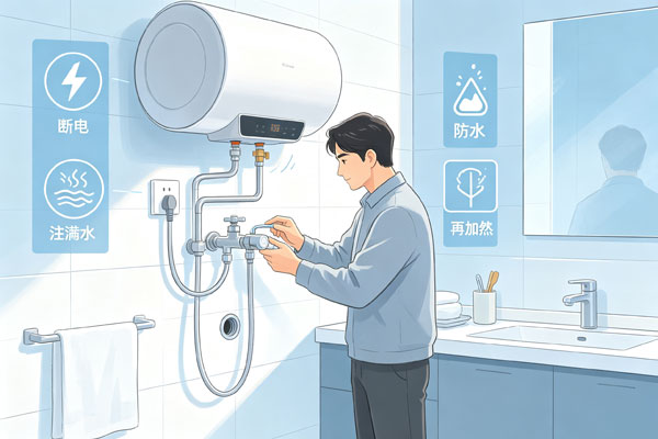 家用储水式电热水器完整清洗保养教程，水垢杂质清理步骤详解